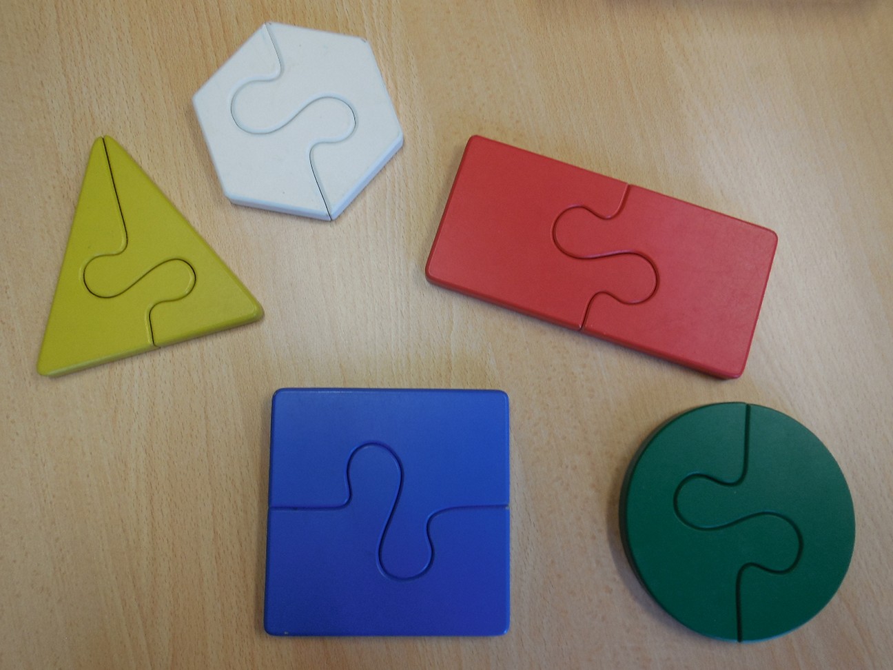 2 piece colour jigsaws